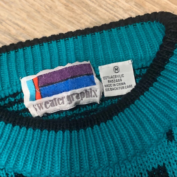 Vintage pattern sweater good condition - Picture 4 of 9